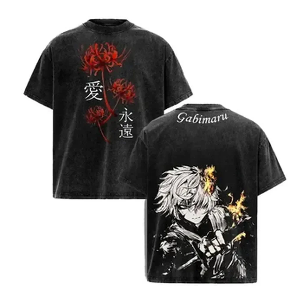 Japanese Summer Clothing Men - Camiseta de Anime Japonés Hell's Paradise,