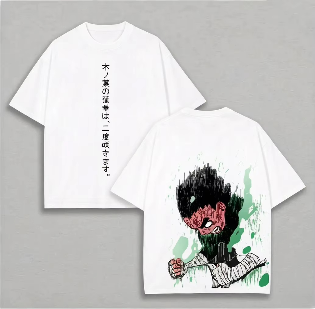 Japanese Summer Clothing Men - Camiseta Extra Grande de Anime Naruto