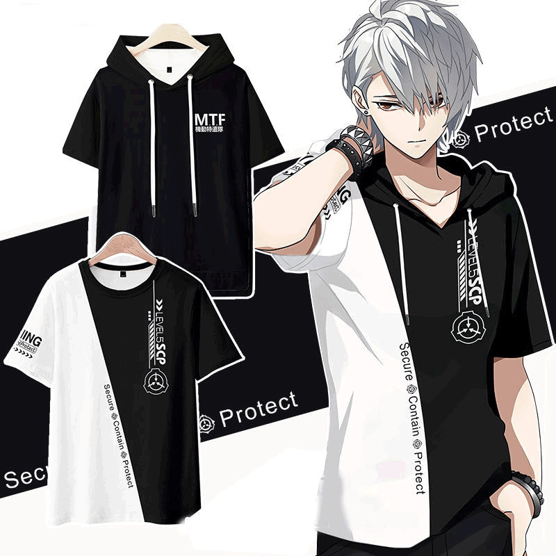 Japanese Summer Clothing Men - Camiseta de Scp Foundation 3D para