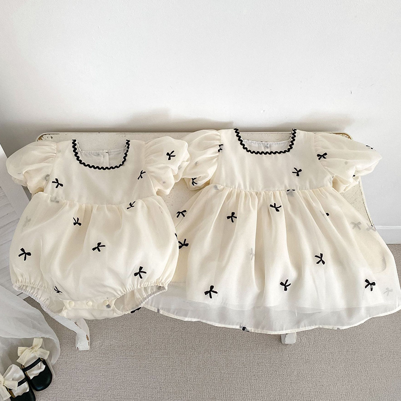 Summer Gauze Clothing - Ropa de hermanas para niños, vestido