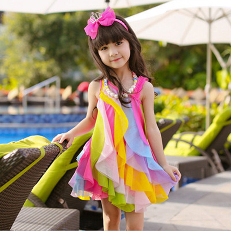 Summer Gauze Clothing - Vestido de verano para niñas sin