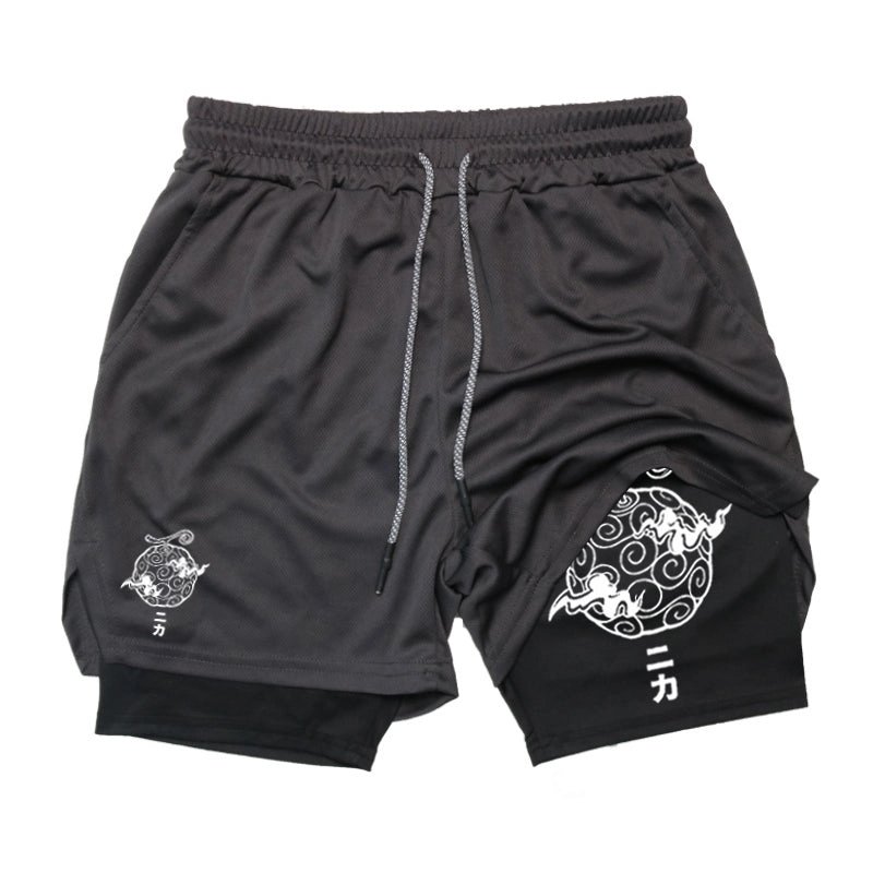 Summer Clothing Layering - Pantalones cortos de gimnasio de Anime