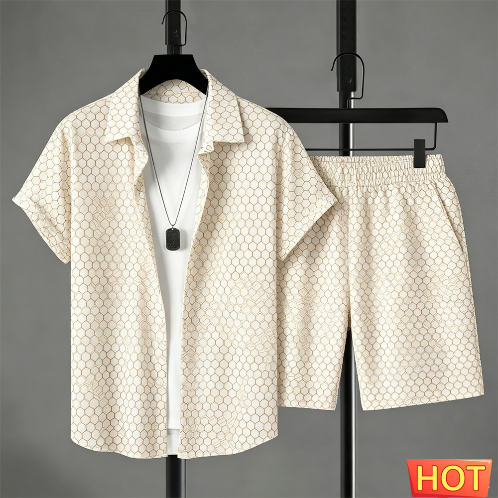 Summer Clothing Vacation - Conjunto de Camisa para Hombre, Estilo
