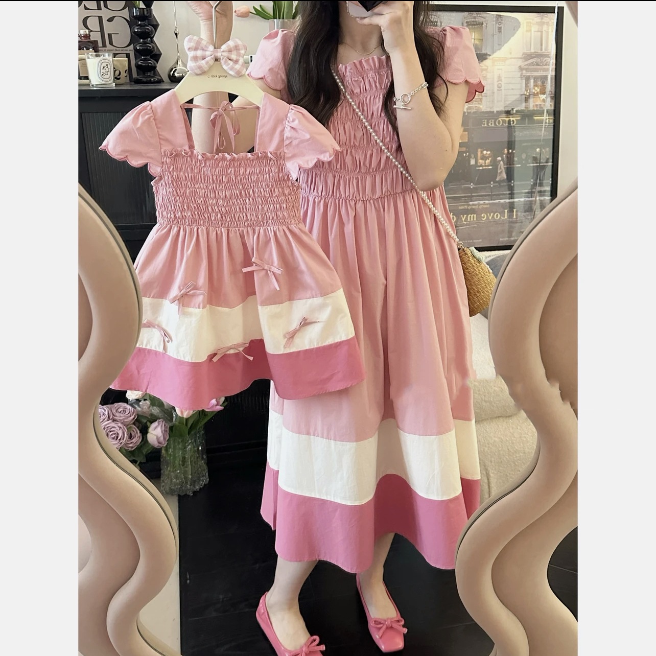Summer Clothing For Babies - Vestido amplio a juego para madre