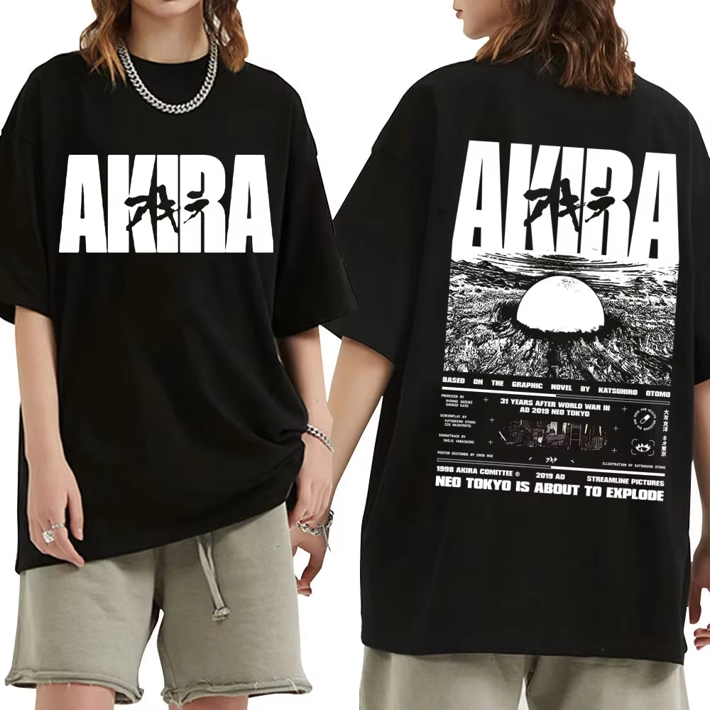 Japanese Summer Clothing Men - Camiseta gráfica de anime japonés de