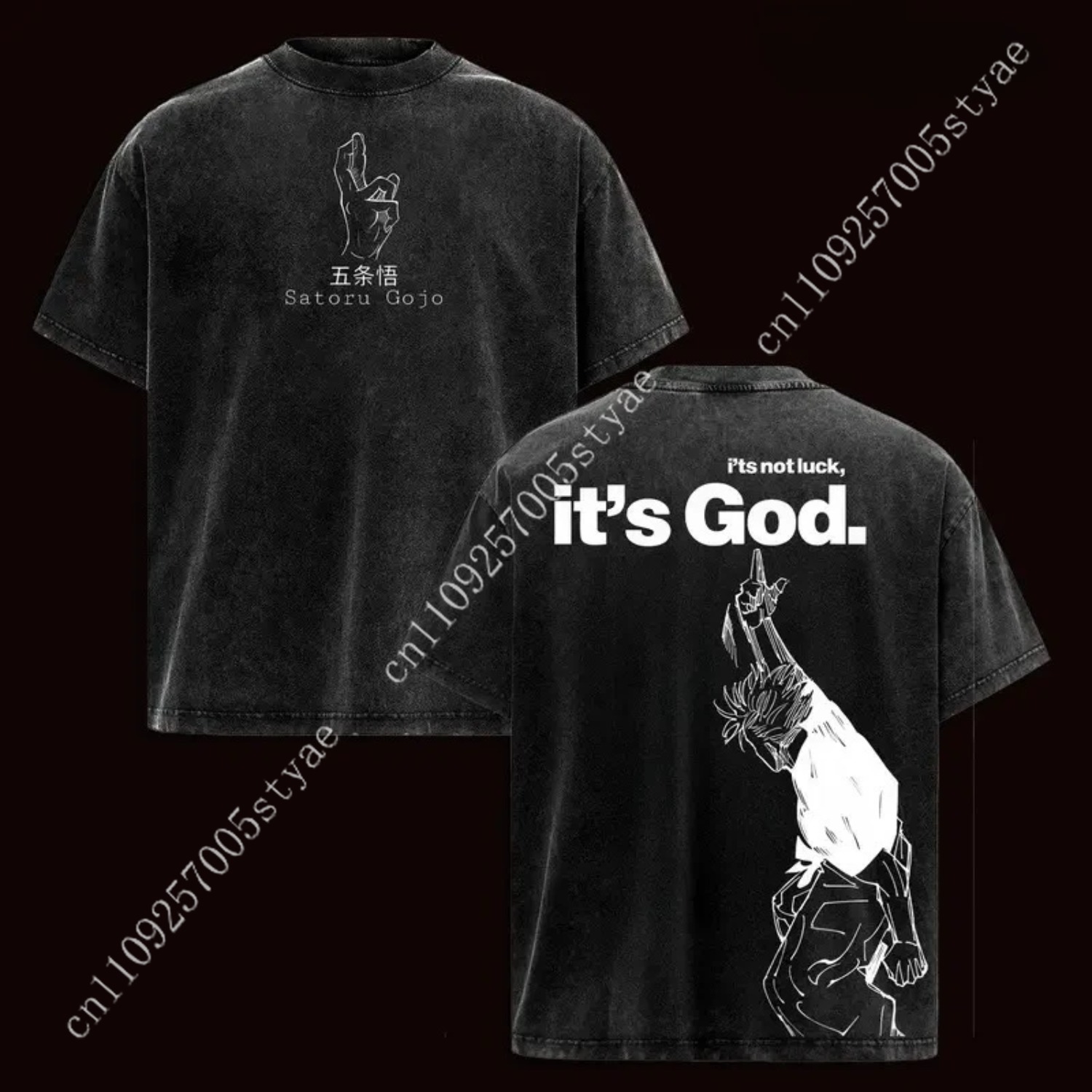 Yours Summer Clothing - Camiseta Gráfica de Anime Gojo Satoru