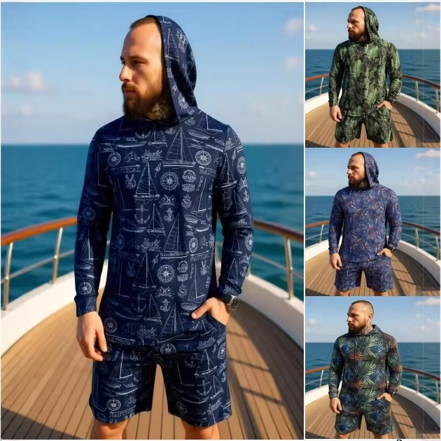 Summer Clothing Long Sleeve - Conjunto de Dos Piezas con Capucha