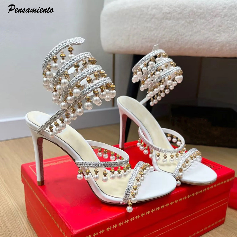 Summer Clothing Offers - Sandalias de gladiador de lujo con