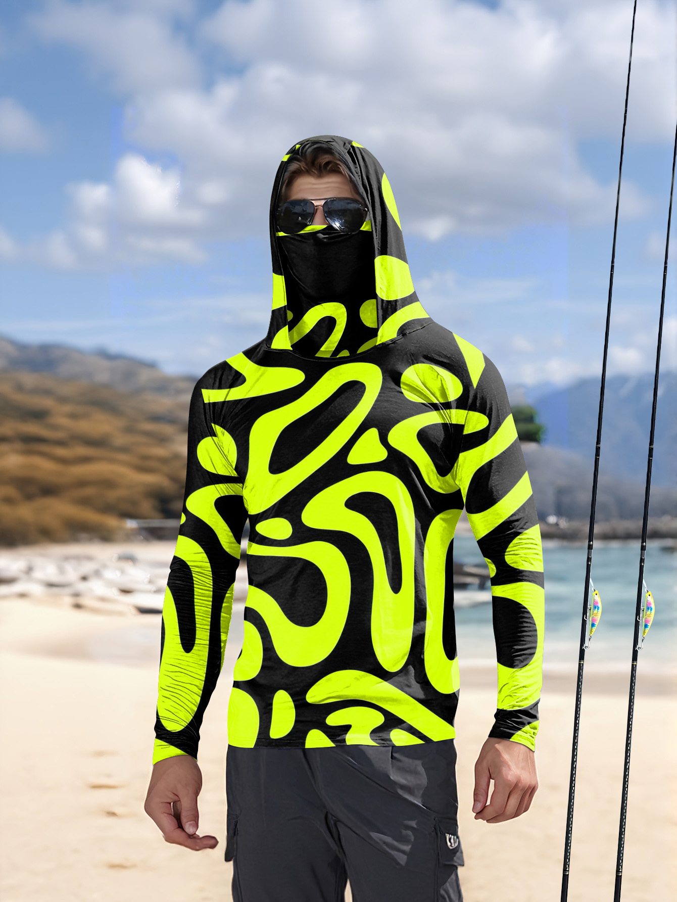 Summer Clothing Long Sleeve - Camisa de Manga Larga para Hombre,