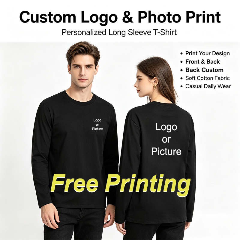 Summer Clothing Long Sleeve - Camisetas de Manga Larga de Algodón