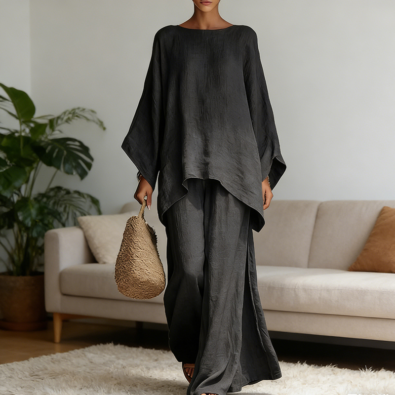 Summer Linen Clothing For Women - Conjunto de 2 Piezas de Pantalones
