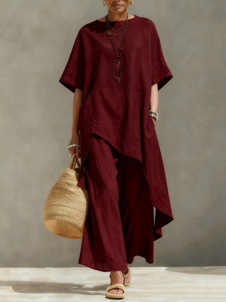 Conjuntos de Pantalones de Lin - Summer Linen Clothing For Women reseña y precio