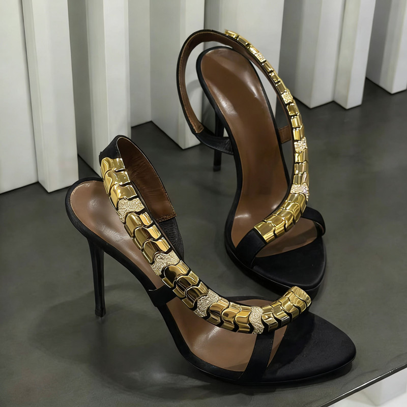 Sandalias de gladiador de saté - Summer Clothing Offers reseña y precio