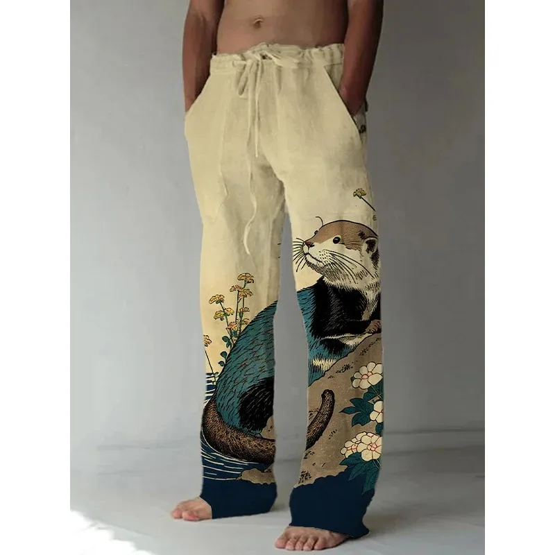 Pantalones de pierna ancha est - Japanese Summer Clothing Men reseña y precio