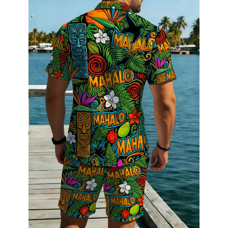 Conjunto de Camisa y Pantalone - Beach Shirt Hawaiian reseña y precio