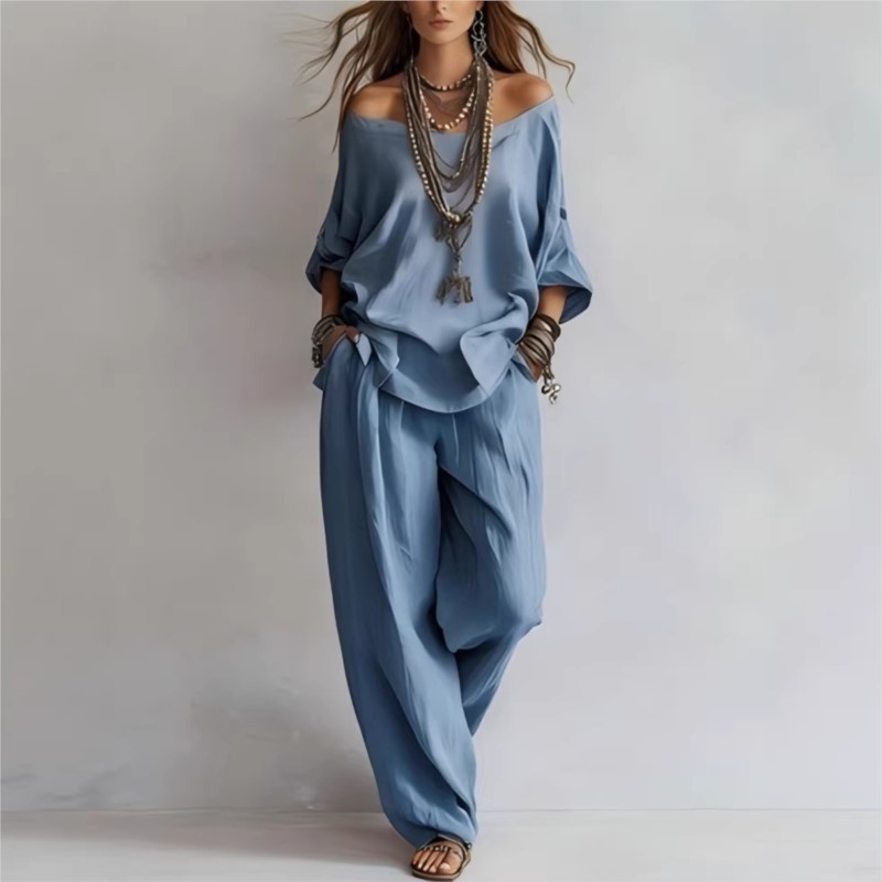 Conjunto de Dos Piezas de Lino - Summer Linen Clothing For Women reseña y precio