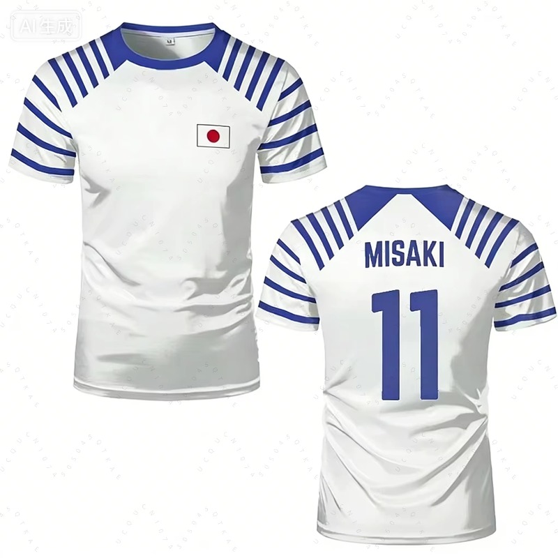 Camiseta de Anime Captain Tsub - Japanese Summer Clothing Men reseña y precio
