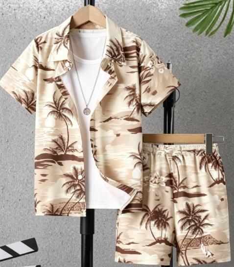 Conjunto coordinado para hombr - Beach Shirt Hawaiian reseña y precio