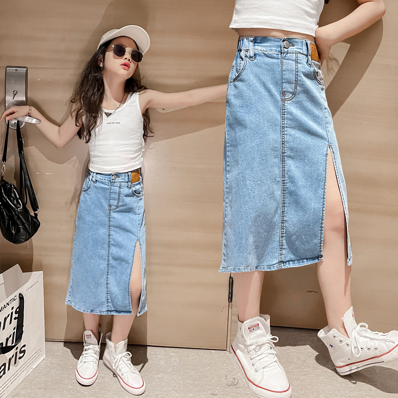 Falda vaquera para chicas adol - Summer Clothing Teen Girls reseña y precio