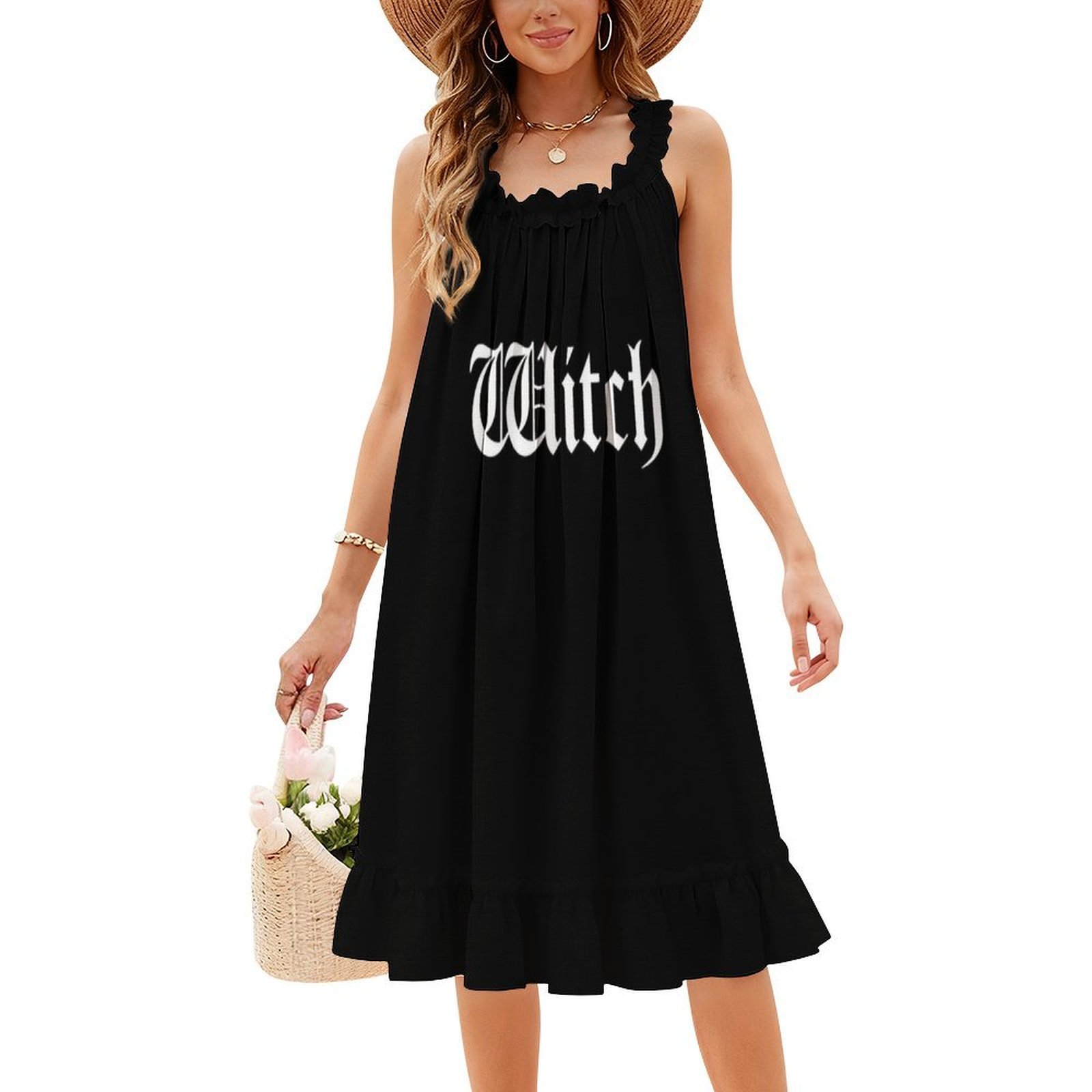 Vestido bohemio de bruja sin m - Summer Clothing Vacation reseña y precio