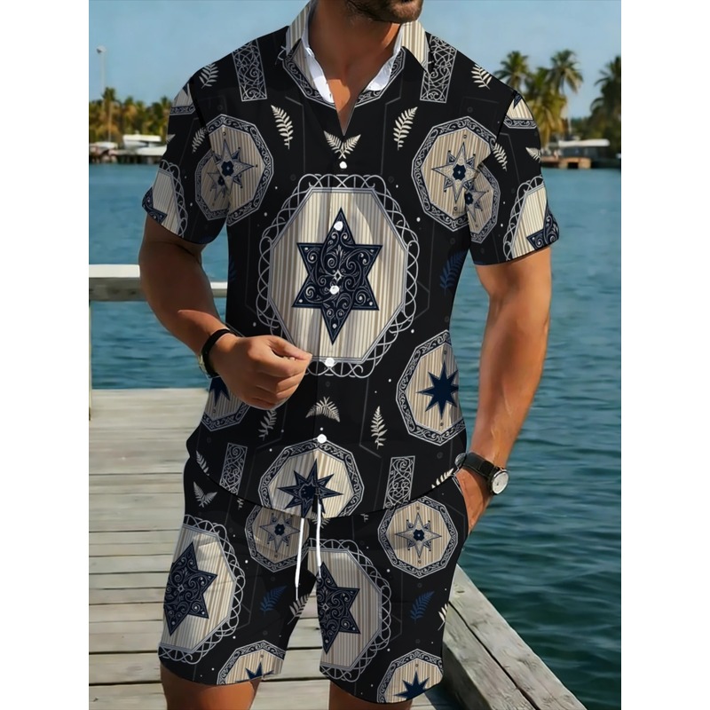 Conjunto de dos piezas de cami - Beach Shirt Hawaiian reseña y precio
