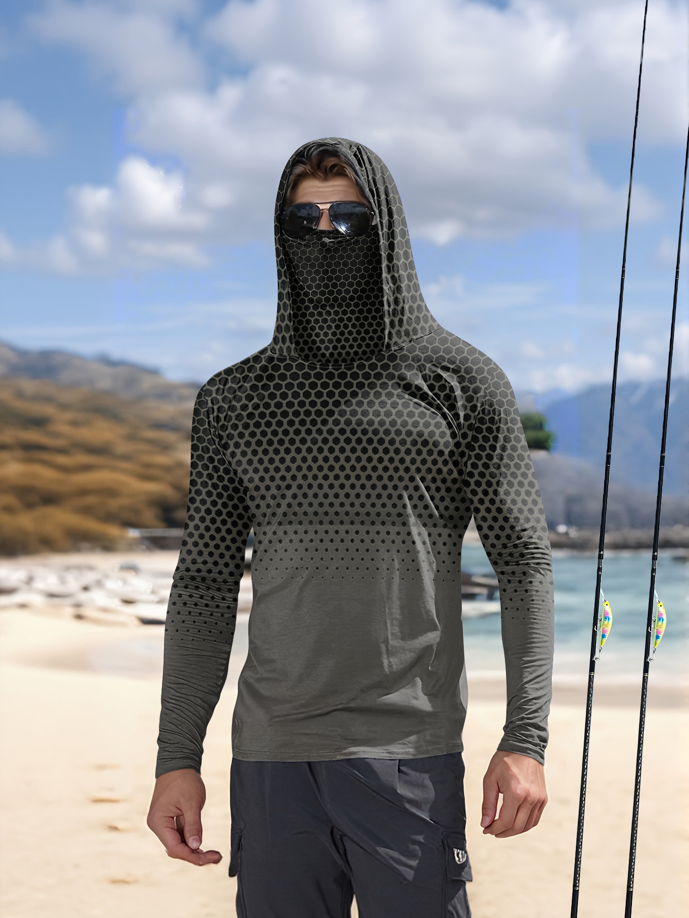 Camisa de pesca con capucha pa - Summer Clothing Long Sleeve reseña y precio