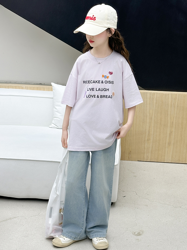 Conjunto de camiseta de manga  - Summer Clothing Set For Girls reseña y precio