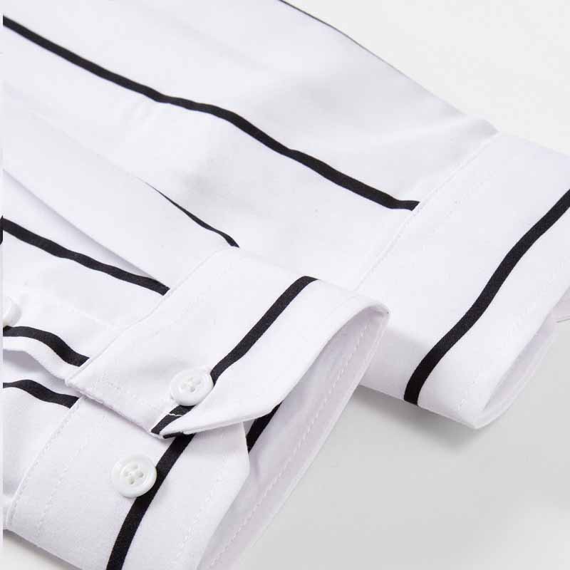 Camisa de Vestir a Rayas para  - Summer Clothing Long Sleeve reseña y precio