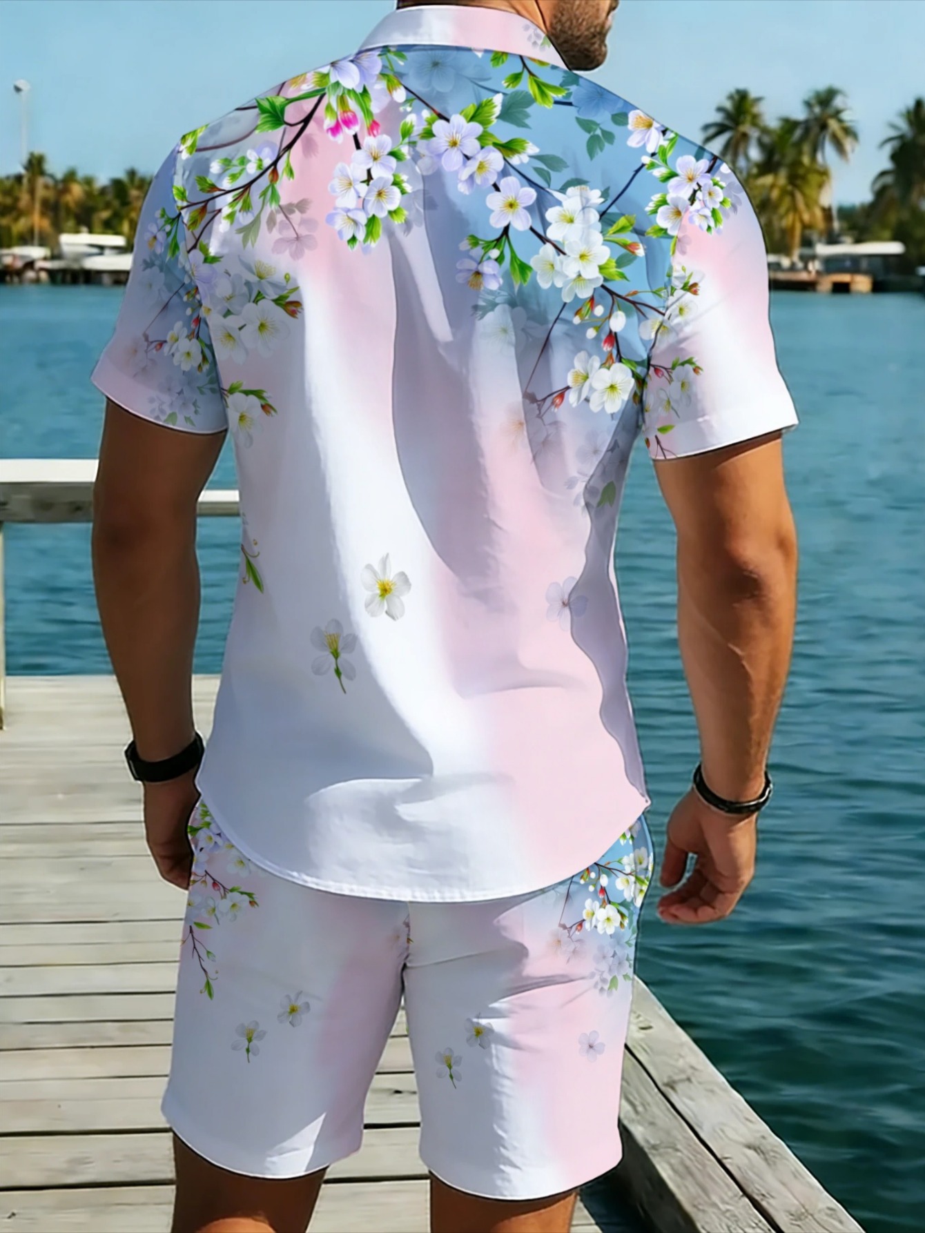 Conjunto Hawaiano de 2 Piezas  - Beach Shirt Hawaiian reseña y precio