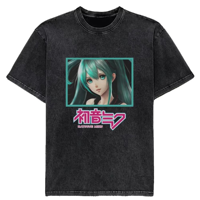 Camiseta Vintage Lavada de Ani - Japanese Summer Clothing Men reseña y precio