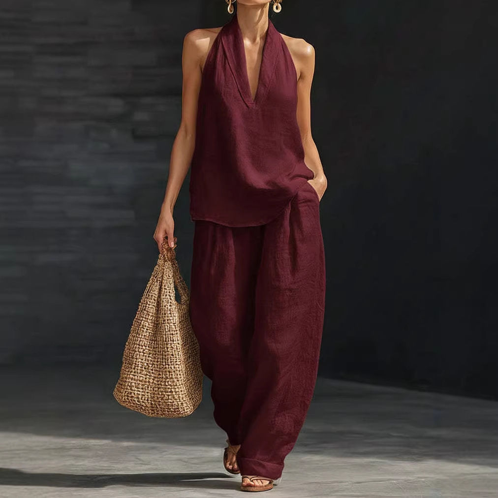 Conjunto de lino y algodón ret - Summer Linen Clothing For Women reseña y precio