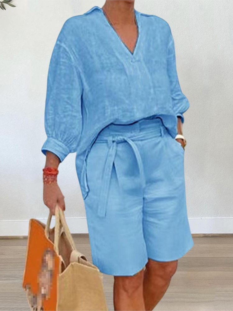 Trajes de mujer, conjunto de d - Summer Linen Clothing For Women reseña y precio