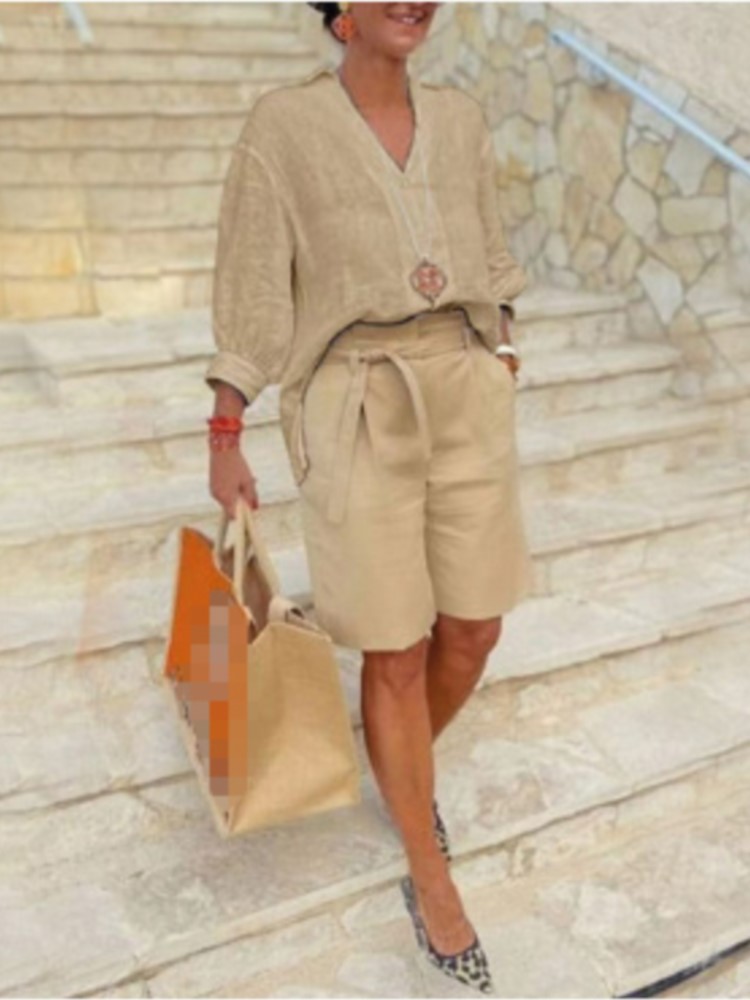 Trajes de mujer, conjunto de d - Summer Linen Clothing For Women reseña y precio