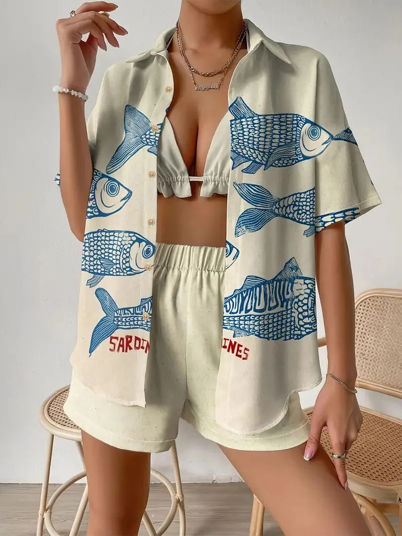 Conjunto de 2 piezas con estam - Summer Clothing Vacation reseña y precio