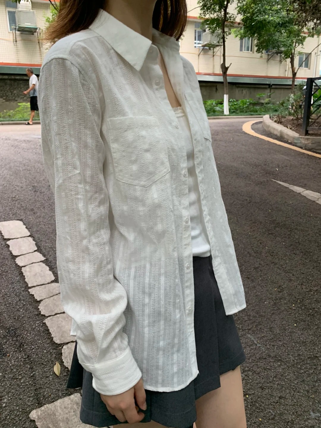 Blusa de Lino y Algodón con Bo - Crop Blouse Linen reseña y precio