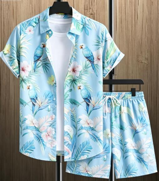 Conjunto coordinado para hombr - Beach Shirt Hawaiian reseña y precio