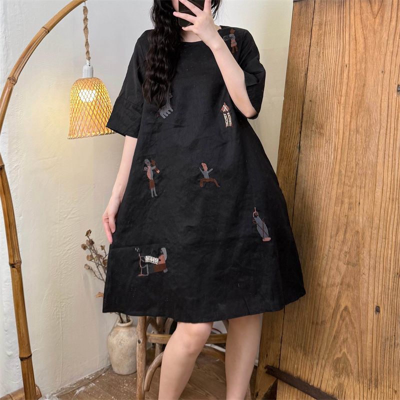 Vestido Casual Retro de Verano - Summer Linen Clothing For Women reseña y precio