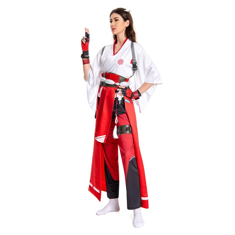 Juego OW Kiriko disfraz de Cos - Romper Playsuit Women reseña y precio