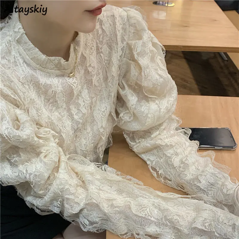 Blusas Vintage de estilo franc - Crop Blouse Linen reseña y precio