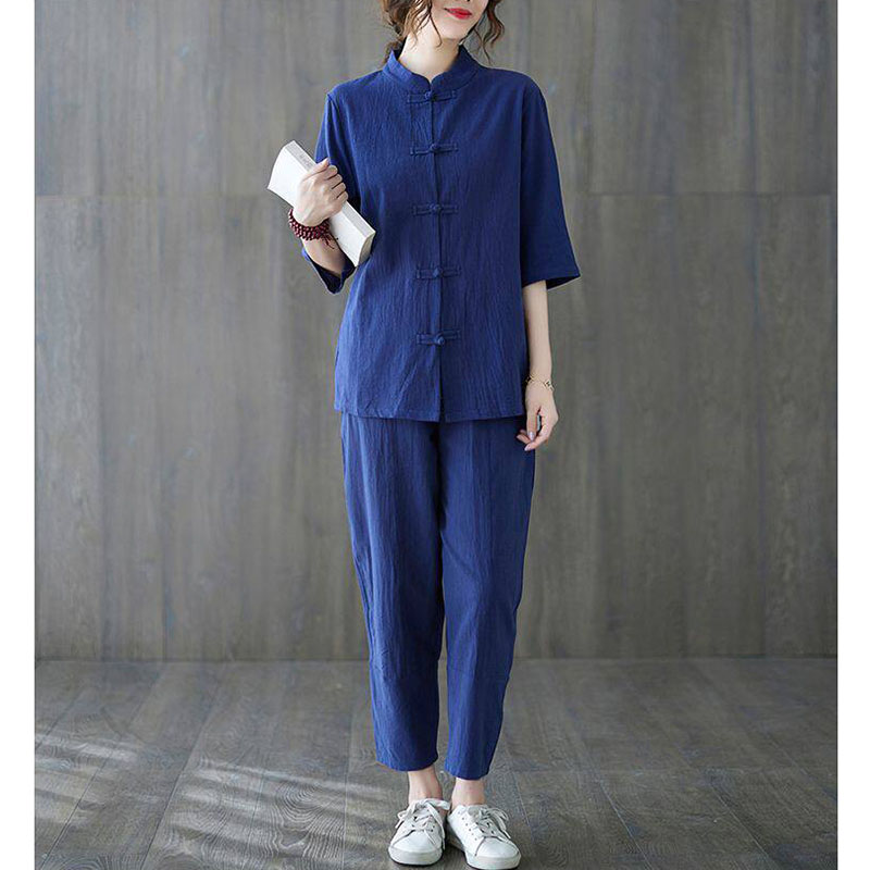 Conjunto de 2 Piezas de Ropa B - Summer Linen Clothing For Women reseña y precio