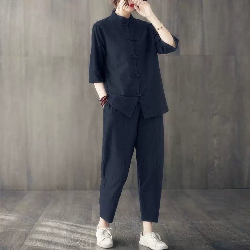 Conjunto de 2 Piezas de Ropa B - Summer Linen Clothing For Women reseña y precio