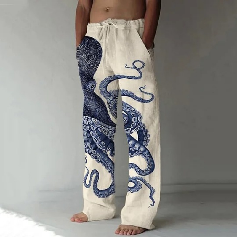 Pantalones informales con esta - Japanese Summer Clothing Men reseña y precio