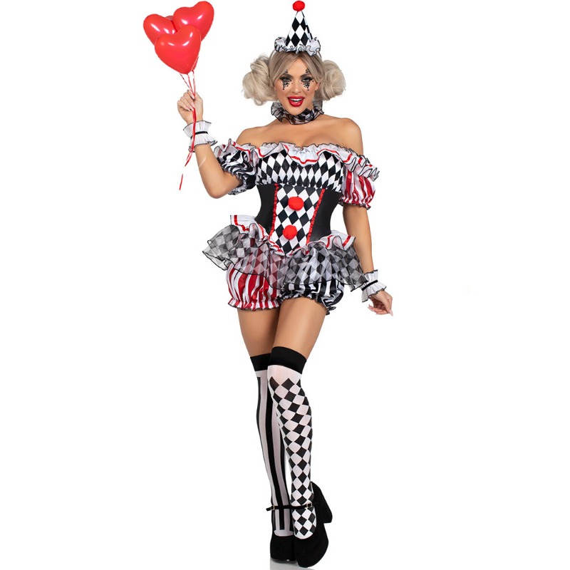 Disfraz de payaso para mujer,  - Romper Playsuit Women reseña y precio