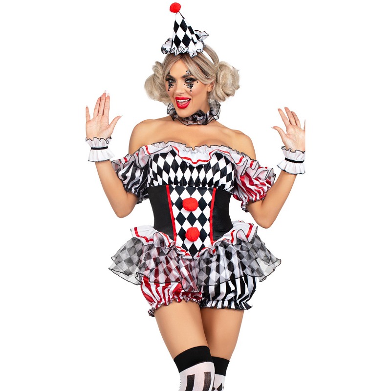 Disfraz de payaso para mujer,  - Romper Playsuit Women reseña y precio