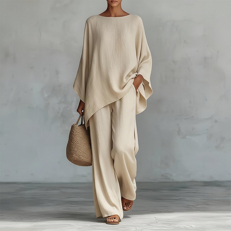 Conjunto de 2 Piezas de Pantal - Summer Linen Clothing For Women reseña y precio